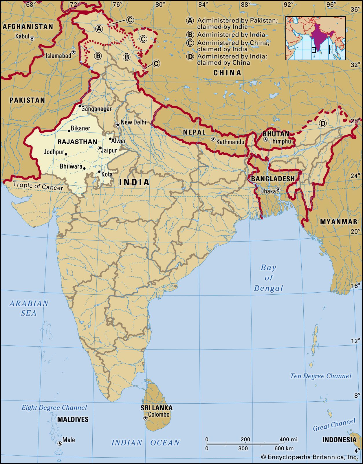 Subcontinent Map